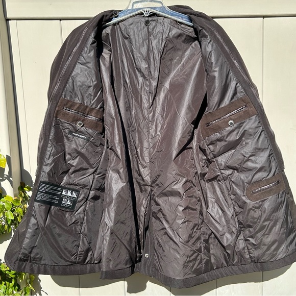 JOHN BARRITT Moto Thermal Jacket XL 44 Black Zip Utility Insulated Pockets Coat - Picture 3 of 9